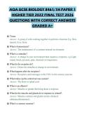 AQA GCSE BIOLOGY 8461&lowbar;1H PAPER 1 HIGHER TIER 2022 FINAL TEST 2026 QUESTIONS WITH CORRECT ANSWERS GRA&period;pdf&NewLine;&NewLine;