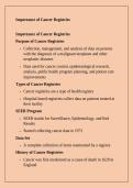 Importance of Cancer Registries