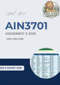 AIN3701 Assignment 5 2026 - Due 6 August 2026 &lpar;Distinction&rpar;