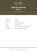 NSG533 EXAMS 1-3 STUDY BUNDLE 2026&sol;2027 &vert; Advanced Pharmacology Wilkes University &vert; Complete Solutions for All 3 Exams &vert; Pass Guaranteed - A&plus; Graded