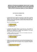 ABFM IN-TRAINING EXAMINATION STUDY GUIDE QUESTIONS AND ANSWERS WITH EXPLANATION NEW UPDATE American Board of Family Medicine
