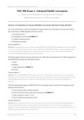 NSG500 EXAM 1 2026&sol;2027 &vert; Advanced Health Assessment Wilkes University &vert; Verified Q&A with Rationales &vert; Pass Guaranteed - A&plus; Graded&NewLine;&NewLine;
