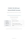NSG500 EXAM 1 2026&sol;2027 &vert; Advanced Health Assessment Wilkes University &vert; Verified Q&A with Rationales &vert; Pass Guaranteed - A&plus; Graded&NewLine;&NewLine;