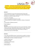 LCP4807 &ndash; INTERNATIONAL HUMAN RIGHTS LAW  &lpar;UNISA&rpar; &sol; ACTUAL EXAM QUESTIONS AND 100&percnt; VERIFIED  ANSWERS WITH RATIONALES LATEST &vert; DISTINCTION