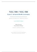 NSG500 EXAM 2 2026&sol;2027 &vert; Advanced Health Assessment Wilkes University &vert; Verified Q&A with Rationales &vert; Pass Guaranteed - A&plus; Graded&NewLine;&NewLine;
