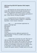ODS Exam Prep 2026&sol; 2027 Questions With Complete Solutions