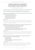 NSG500 EXAM 3 2026&sol;2027 &vert; Advanced Health Assessment Wilkes University &vert; Complete Review with Verified Q&A &vert; Pass Guaranteed - A&plus; Graded&NewLine;&NewLine;