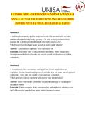 LCP4804 ADVANCED INDIGENOUS LAW EXAM  &lpar;UNISA&rpar; &sol; ACTUAL EXAM QUESTIONS AND 100&percnt; VERIFIED  ANSWERS WITH RATIONALES GRADED A&plus; LATEST