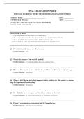 MICRO 100 MICROBIOLOGY EXAM 2026 COMPLETE EXAM QUESTIONS AND ANSWERS 100&percnt; VERIFIED A&plus; GRADE ASSURED&excl;&excl;&excl;&excl;&excl; NEW LATEST UPDATE&excl;&excl;&excl;&excl;&excl;