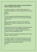 COC STANDARDS FOR 2026&sol;2027 EXAM QUESTIONS WITH COMPLETE SOLUTIONS