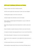 RVTI Level 1 Certification &vert;&vert; All Answers are Flawless&period;