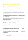 Television Production NOCTI &vert;&vert; 100&percnt; Exact Answers&period;