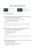 NR324 EXAM 1 2026&sol;2027 &vert; Adult Health I Chamberlain &vert;  Verified Q&A with Rationales &vert; Pass Guaranteed - A&plus; Graded&NewLine;&NewLine;