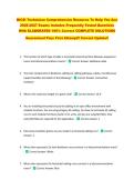 BICSI Technician Comprehensive Resource To Help You Ace &NewLine;2026-2027 Exams Includes Frequently Tested Questions &NewLine;With ELABORATED 100&percnt; Correct COMPLETE SOLUTIONS &NewLine;Guaranteed Pass First Attempt&excl;&excl; Current Update&excl;&excl;