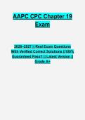 AAPC CPC Chapter 19 Questions & Answers PDF &vert; Complete Medical Coding Practice Test &vert; Latest 2026&ndash;2027