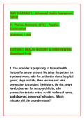 NUR 504 EXAM 1 &ndash; Advanced Health Assessment &NewLine;&lpar;2026&rpar;&NewLine;St&period; Thomas University &lpar;STU&rpar; &ndash; Practice &NewLine;Examination&NewLine;Questions 1&ndash;200