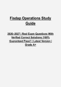 Fisdap Operations Mock Exam Questions & Answers PDF &vert; Complete EMT & Paramedic Review &vert; Latest 2026&ndash;2027