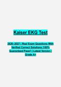 Kaiser ECG Practice Test PDF &vert; EKG Interpretation Questions & Answers &vert; Updated 2026&ndash;2027