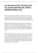 GLO BUS EXAM ACTUAL TEST PAPER WITH&NewLine;FULL SOLVED QUESTIONS AND CORRECT&NewLine;ANSWERS GRADED A PLUS