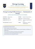 NURS 231 Exam 1  Fundamentals of Nursing &lpar;LATEST EDITION&rpar; &vert; Complete Study Guide with Concepts&comma; Definitions&comma; and Nursing Interventions &vert; A&plus; Graded &vert; Portage Learning