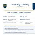 NUR 231 Exam 1  Galen College of Nursing &lpar;LATEST EDITION&rpar; &vert; Complete Study Guide with Verified Q&A and Detailed Rationales &vert; Concepts of Nursing&colon; The Childbearing&sol;Child Caring Family &vert; A&plus; Graded