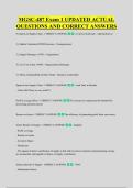 MGSC-487 Exam 1 UPDATED ACTUAL &NewLine;QUESTIONS AND CORRECT ANSWERS
