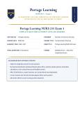 NURS 231&sol; NURS 231 Exam 1 Pathophysiology Portage Learning &lpar;LATEST EDITION&rpar; &vert; Complete Study Guide with Verified Q&A and Detailed Rationales &vert; A&plus; Graded