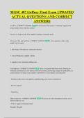 MGSC 487 Gaffney Final Exam UPDATED &NewLine;ACTUAL QUESTIONS AND CORRECT &NewLine;ANSWERS