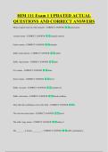 HIM 111 Exam 1 UPDATED ACTUAL &NewLine;QUESTIONS AND CORRECT ANSWERS