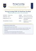 NURS 231 Final Exam  Portage Learning &lpar;LATEST EDITION&rpar; &vert; Comprehensive Test Bank with Verified Q&A and Detailed Rationales &vert; Nursing Fundamentals&comma; Pathophysiology&comma; Pharmacology&comma; Maternal-Newborn &vert; A&plus; Graded