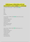 CEPS Exam 1 UPDATED ACTUAL &NewLine;QUESTIONS AND CORRECT ANSWERS