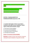 NUR 600 Advanced Clinical Pharmacology Exams 1&ndash;2 Study Guide Bundle 2026&sol;2027 &vert; Comprehensive Graduate Nursing Pharmacology Review &vert; Clinical Application & Medication Management Preparation &vert; Graded A&plus;
