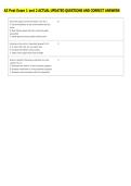 AZ Post Exam 1 and 2 ACTUAL UPDATED QUESTIONS AND CORRECT ANSWERS 