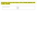 AZ POST Exam&colon; Criminal Justice Systems ACTUAL UPDATED QUESTIONS AND &NewLine;CORRECT ANSWERS 