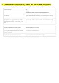 AZ Law exam ACTUAL UPDATED QUESTIONS AND CORRECT ANSWERS 