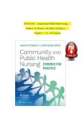 Verified Test Bank for Community and Public Health Nursing&colon; Evidence for Practice&comma; 4th Edition by DeMarco & Walsh &vert; All 25 Chapters &vert; Questions & Answers