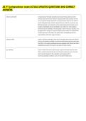 AZ PT jurisprudence exam ACTUAL UPDATED QUESTIONS AND CORRECT &NewLine;ANSWERS 