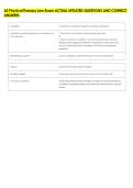 AZ Physical Therapy Law Exam ACTUAL UPDATED QUESTIONS AND CORRECT &NewLine;ANSWERS 