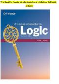 Verified Test Bank for A Concise Introduction to Logic&comma; 14th Edition by Patrick J&period; Hurley &vert; Complete Questions & Answers