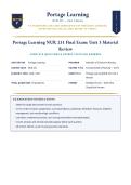 NURS 231 Final Exam Unit 3 Review &lpar;LATEST EDITION&rpar; &vert; Complete Study Guide with Verified Q&A and Detailed Rationales &vert;  A&plus; Graded &vert; Portage Learning