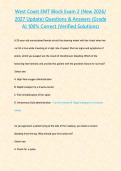 West Coast EMT Block Exam 2 &lpar;New 2026&sol; 2027 Update&rpar; Questions & Answers &lbrace;Grade A&rcub; 100&percnt; Correct &lpar;Verified Solutions&rpar;