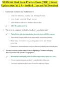 NURS 305 Final Exam Practice Exam &lpar;PDF&rpar; &vert; Latest &NewLine;Update 2026&sol;27 &vert; A&plus; Verified &vert; Instant Pdf Download