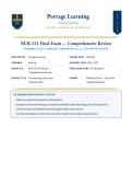 NURS 231 Final Exam  Comprehensive Review &lpar;LATEST EDITION&rpar; &vert; Complete Study Guide with Verified Q&A and Detailed Rationales &vert; Pathophysiology A&plus; Graded &vert; Portage Learning
