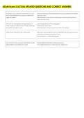 ASAM Exam 3 ACTUAL UPDATED QUESTIONS AND CORRECT ANSWERS 