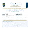 NURS 231 Shock&comma; MI&comma; & Critical Care &lpar;LATEST EDITION&rpar; &vert; Complete Study Guide with Verified Q&A and Detailed Rationales &vert; A&plus; Graded &vert; Portage Learning