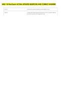 AMS 118 Final Exam ACTUAL UPDATED QUESTIONS AND CORRECT ANSWERS