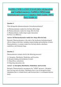 NAPRX CNPR LATEST EXAM 2026 All Questions &NewLine;and Verified Answers &vert; NAPRX CNPR Exams &NewLine;Questions and Answers Complete Study Guide &vert; 100&percnt; &NewLine;Pass &vert; Grade A&plus; 