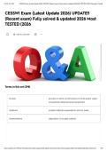 CESSWI Exam &lpar;Latest Update 2026&rpar; UPDATE&excl;&excl; &lpar;Recent exam&rpar; Fully solved & updated 2026 Most TESTED &lpar;2026