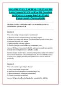 NSG-3280 EXAM 2 ACTUAL STUDY GUIDE &NewLine;Latest Version 2025&sol;2026 &vert; Real 100 Questions &NewLine;and Correct Answers Rated A&plus; Grade &vert; &NewLine;Comprehensive Nursing Guide