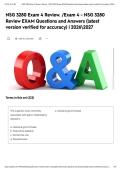 NSG 3280 Exam 4 Review&period; &sol;Exam 4 - NSG 3280 Review EXAM Questions and Answers &lpar;latest version verified for accuracy&rpar; &vert; 20262027
